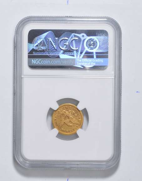 AU55 1872-S $2.50 Liberty Head Gold Quarter Eagle - Graded NGC