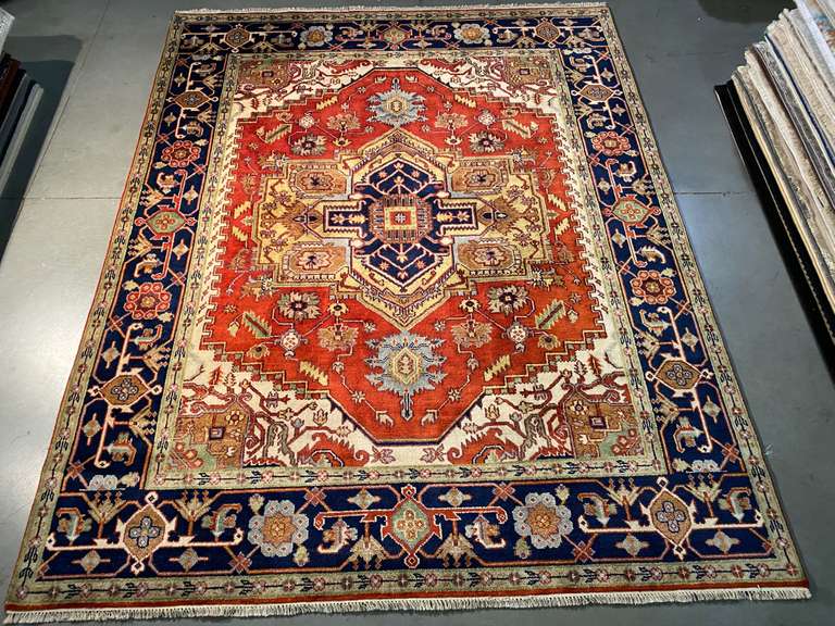 MAGNIFICENT SERAPI DESIGN RUG 8x10