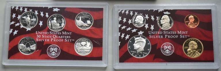 2001 & 2003 US Silver Proof Sets