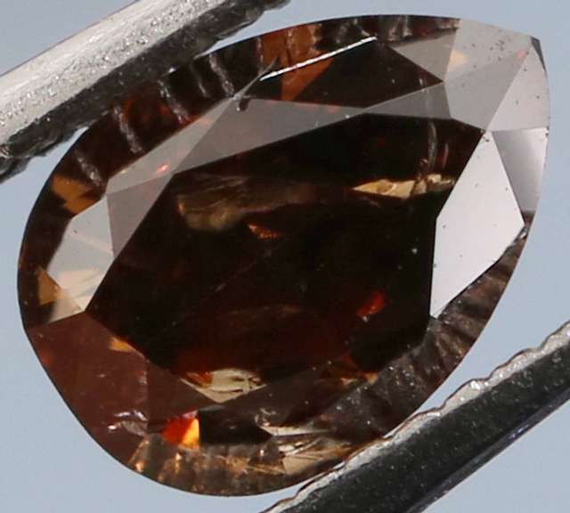 Unique .37ct pear cut chocolate Diamond