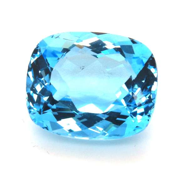 Nice 22.76ct Cushion Cut Blue Topaz Stone