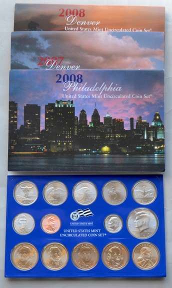 2007 & 2008 US Mint Sets