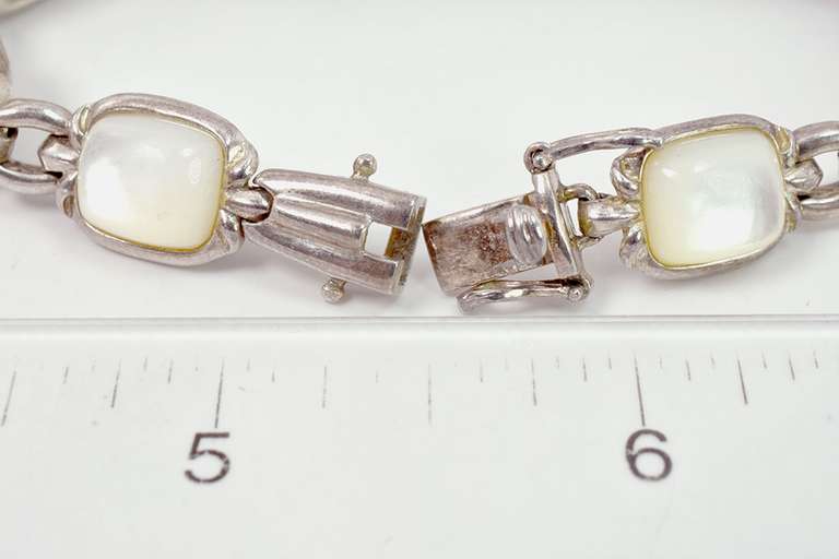 Mother of Pearl Silver Bracelet