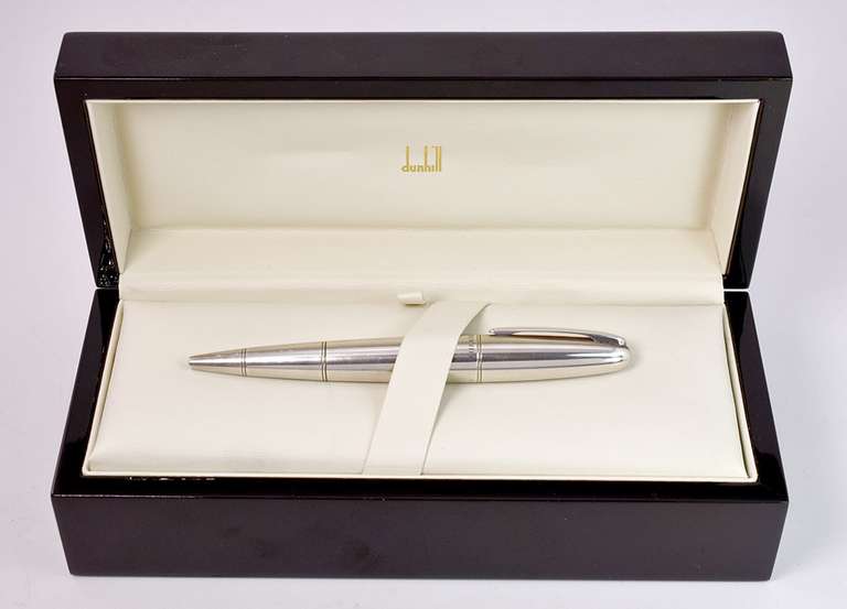 Sterling Silver Dunhill Torpedo Pen with Scissor Attachment