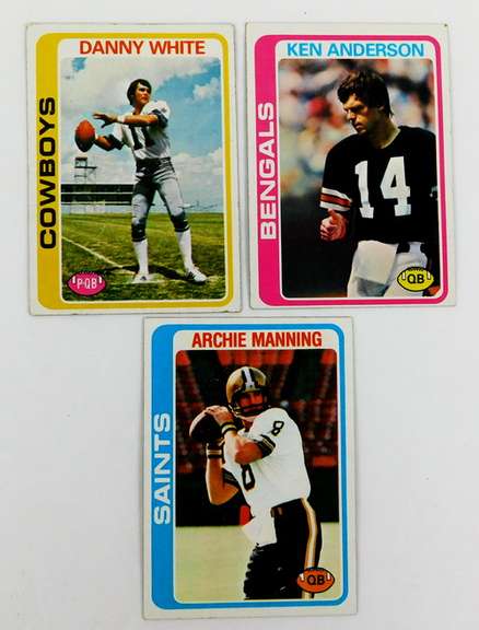 3 Topps Quarterback Greats Football Cards