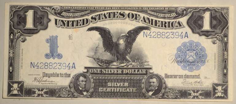 $1 Sharp Black Eagle Silver Certificate