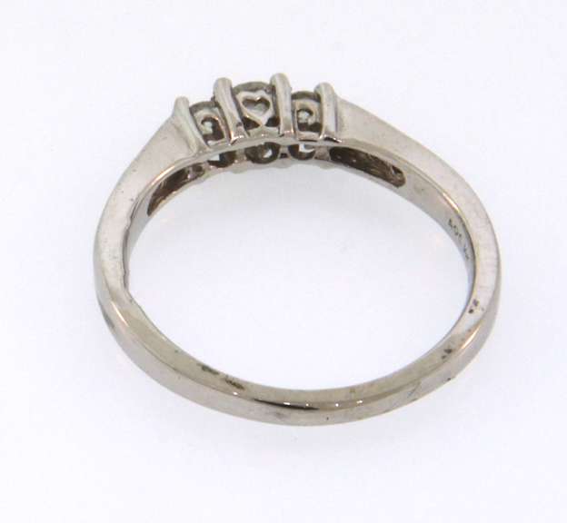 14k white gold diamond anniversary band