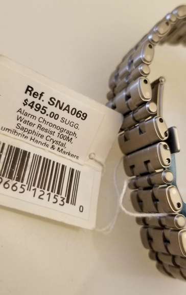 Seiko Men's Titanium Alarm Chronograph Watch New with Tag