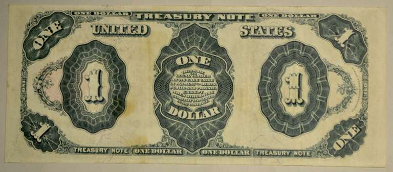 $1 1891 US Stanton Treasury Note