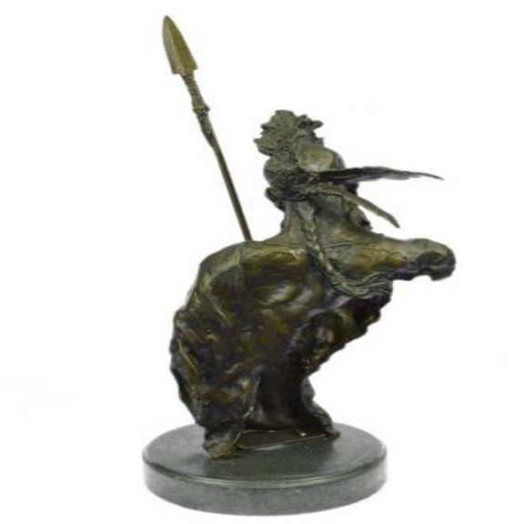 Native American Indian Chief Bronze Sculpture