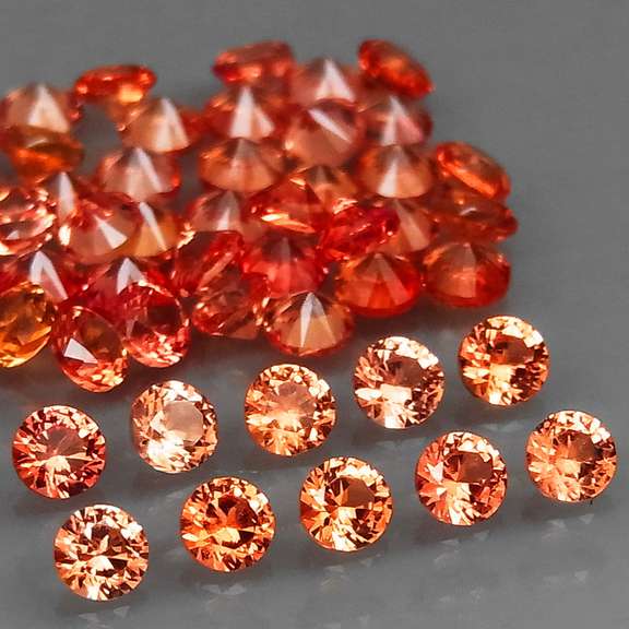 Brilliant 4.20ct Mandarin orange Songean Sapphire set