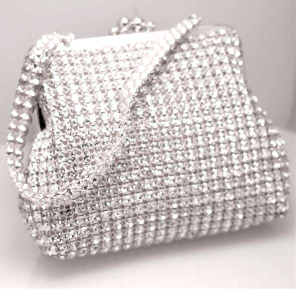 Luxurious and elegant ladies crystals evening purse / clutch hand made in the Czech Republic