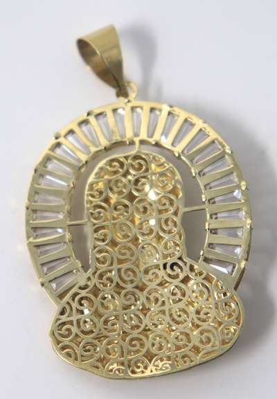 Religious Yellow Gold Jesus Pendant