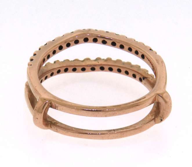 Fantastic Rose Gold Diamond Ring Guard