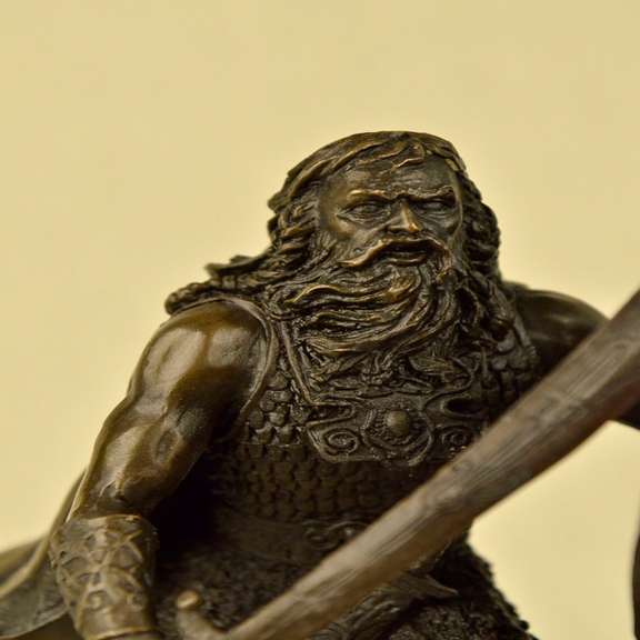 Warrior with Sword Bronze Sculpture