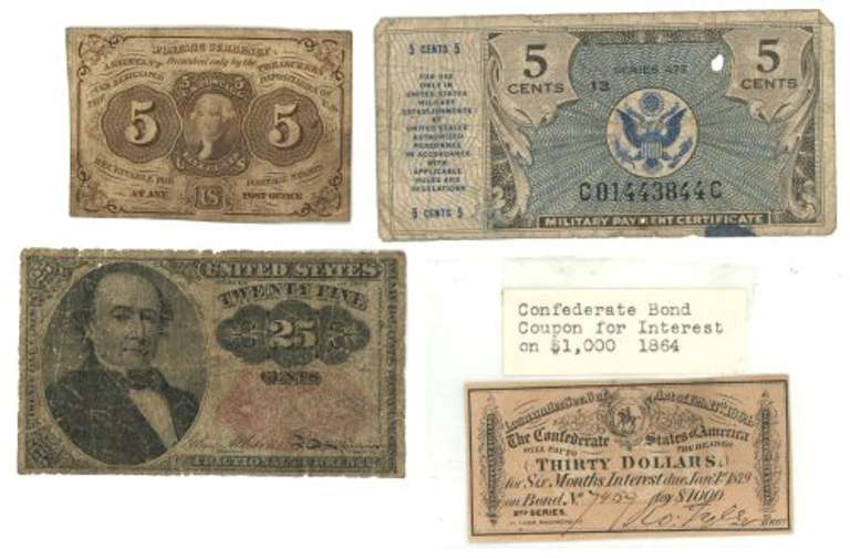 Lot of 4 Different Old Currency Notes