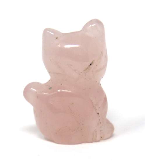Rose Quartz Kitty Shaped Cabochon
