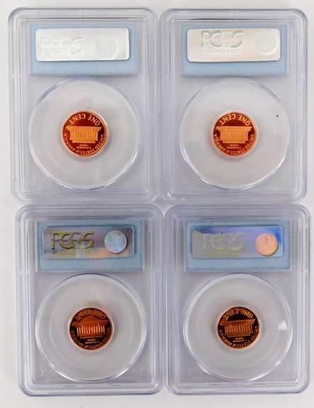 4 Graded U.S. Penny's