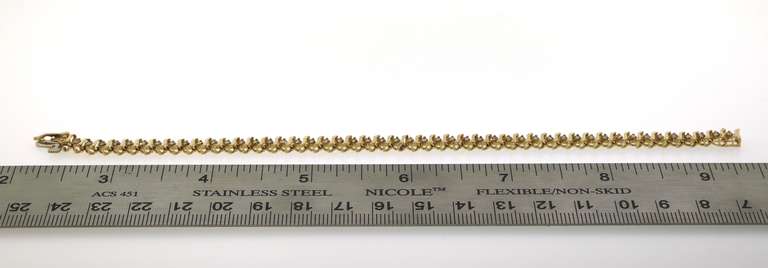 Dainty Diamond S-Link Tennis 10kt Bracelet