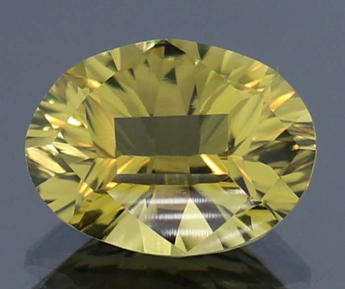 Fashion cut 5.66ct concave cut square table Citrine