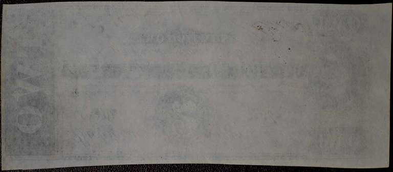February 17th 1864 Richmond, VA Confederate States Of America Two Dollars. Uncirculated.