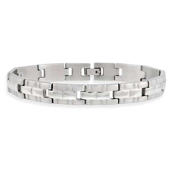 Stainless Steel Brick Link Men's Bracelet