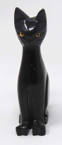 Black Onyx Cat Figurine