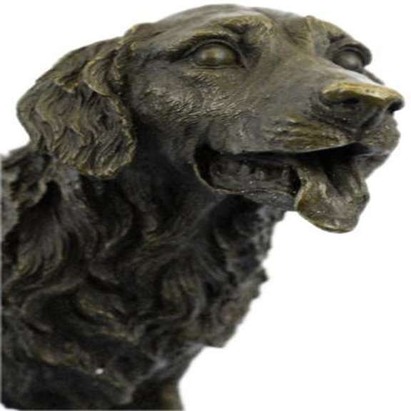 Golden Retriever Bronze Sculpture