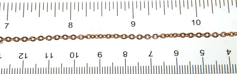 Nice Rose Gold Round Link Chain Necklace