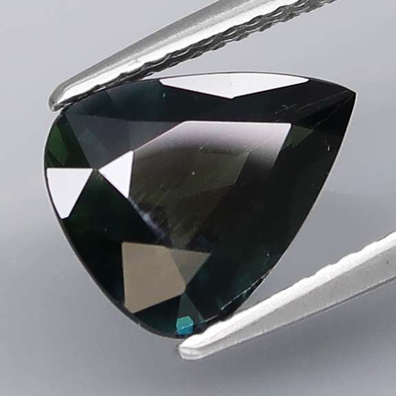 Heated only! Australian! 3.07ct midnight blue-green Sapphire