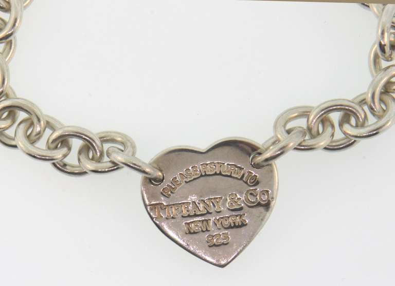 Sterling silver Tiffany & Co cable chain bracelet