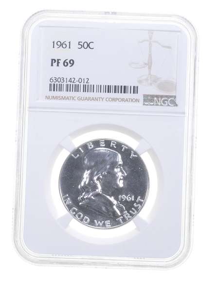 PF69 1961 Franklin Half Dollar - Graded NGC