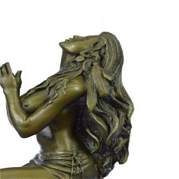 NUDE WARRIOR BRONZE SCULPTURE