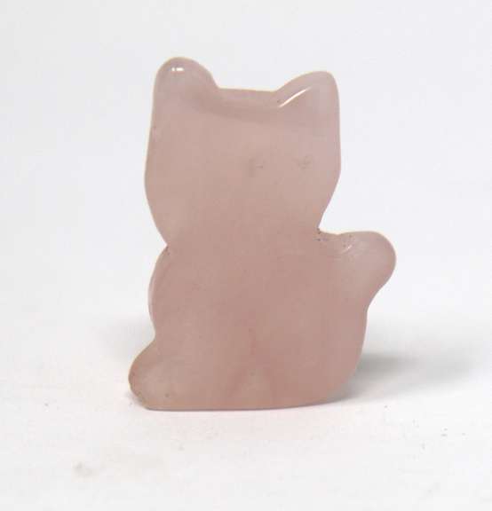 Rose Quartz Kitty Shaped Cabochon