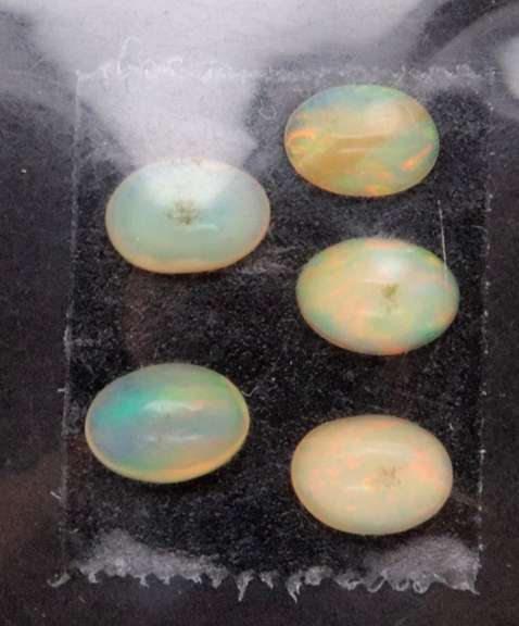 Fabulous Group of 5 Oval Opals, 2.71cts
