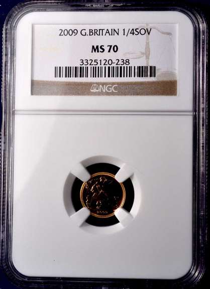2009 G.Britain 1/4 SOV NGC MS70