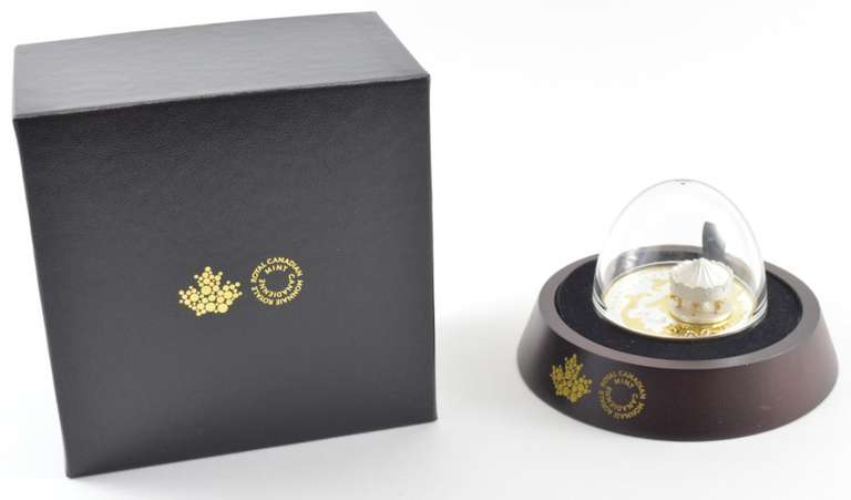 3D 2018 Canada $50 Antique Carousel Real Silver 6 Oz Carosel Box/COA