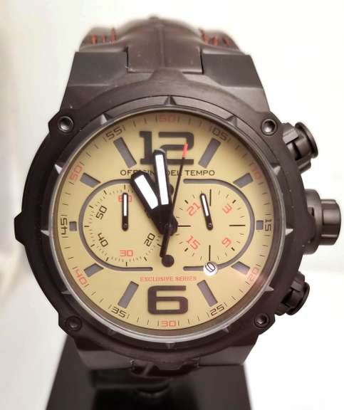 Italian Military Style Men’s Watch Chronograph Officina Del Tempo Made in Italy