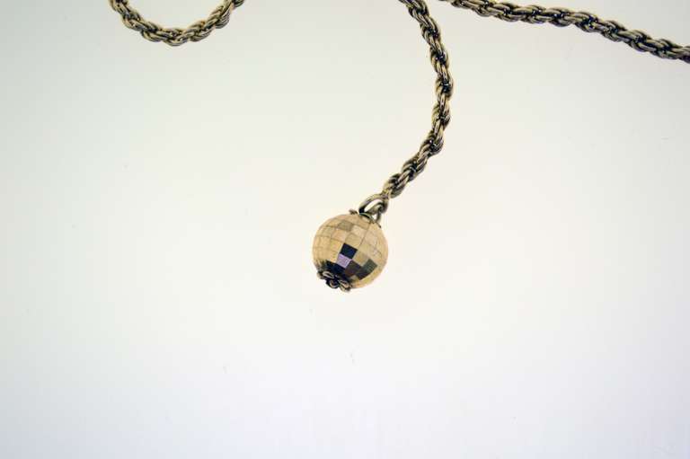 Italian Sterling Silver Lariat Rope Chain