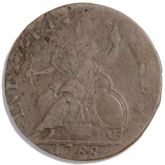 1787 Connecticut Cent M 12.1 Rarity 5