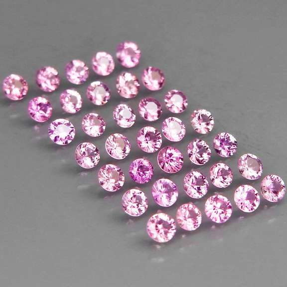 Rare heated only 3.05ct pink Sapphire set