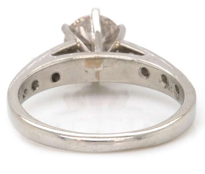 Ladies Platinum and Diamond Engagement Ring