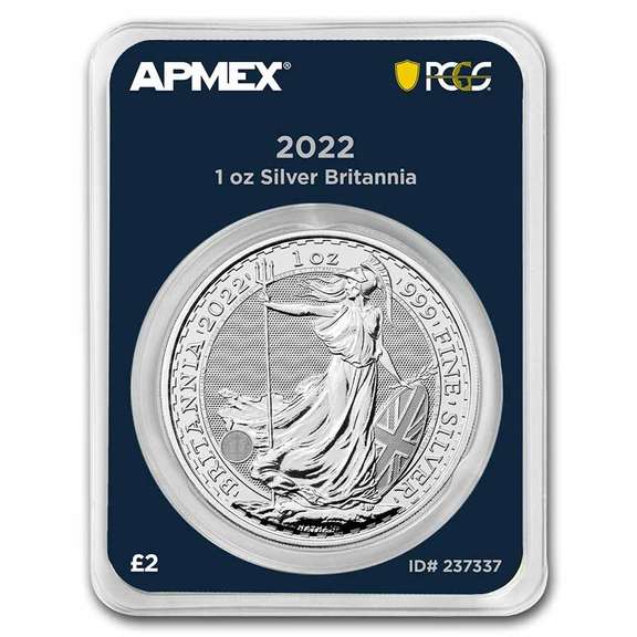 2021 Britannia 1oz .999 Silver APMEX Mint Direct First Strike
