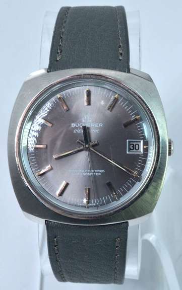 Bucherer, Stainless Steel Electronic Chronometer. Pre-Owned.