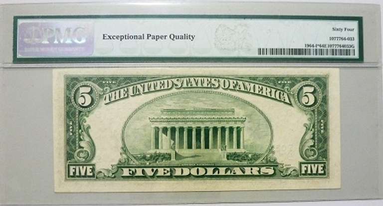 Crisp Exceptional 1950C $5 Star Note FRB Minneapolis PMG 64 EPQ!