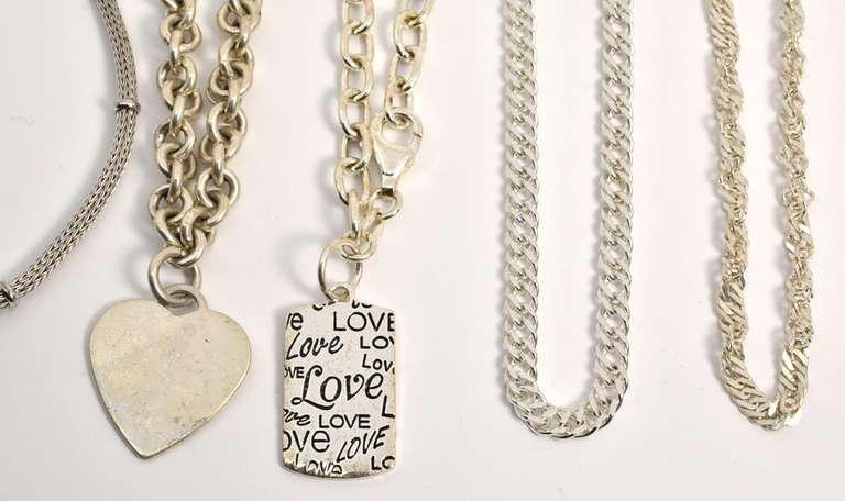 Diverse Group of 5 Sterling Bracelets