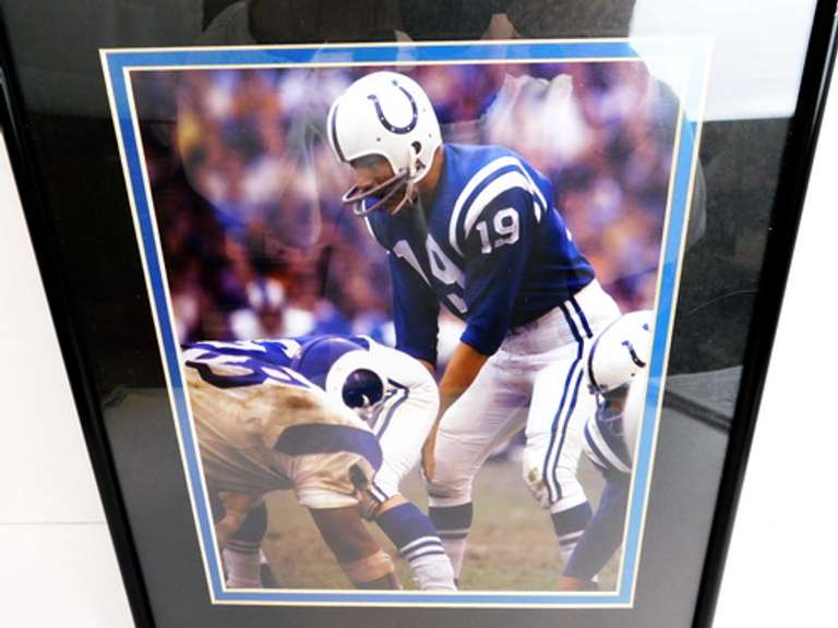Johnny Unitas, Framed & Matted Color Photo