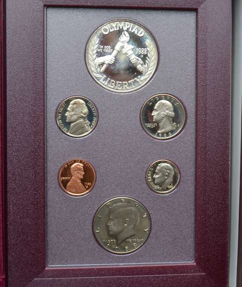 1988 & 2 1987 US Prestige Proof Sets
