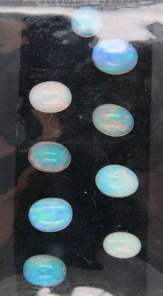 Exciting Group of 9 Ethiopian Opal Gemstones, 4.93cts
