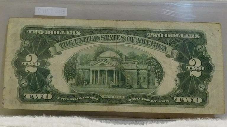 1928-G $2 Red Seal US Note, first Yr small size